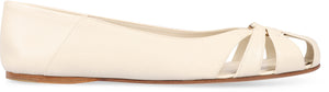 Leather ballet flats-1